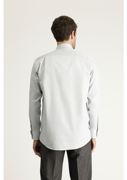 Uzun Kol Non Iron Saten Klasik Pamuklu Gömlek fırsatları