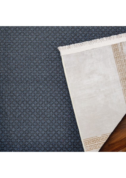 Kahverengi Geometrik Etnik Modern Desenli Pamuk Makinada Yıkanabilir Hav Toz Vermez Leke Tutmayan Kaymaz Taban Dijital Makine Baskı Salon Yolluk Mutfak Halı indirimleri