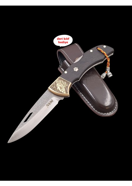 Gravürlü Balçıklı Kilitli Yaylı N690 Böhler Çelik Cep Çakısı indirimleri