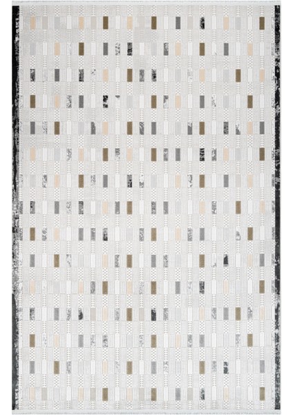 Jade Geometrik Krem Pamuk Dikdörtgen Modern Desenli Akrilik Hav Vermeyen Leke Tutmayan Kolay Temizlenen Yumuşak Makine Salon Yolluk Mutfak Halı fiyatları