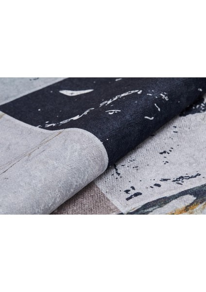 Winnipeg Gri Patchwork Etnik Modern Desenli Makinada Yıkanabilir Hav Toz Vermez Leke Tutmayan Kaymaz Taban Dijital Makine Baskı Salon Yolluk Mutfak Halı fırsatları