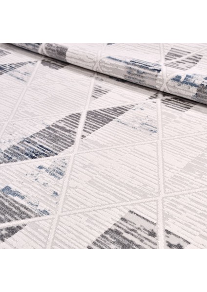 Abnormal Lacivert Geometrik Etnik Modern Desenli Akrilik Hav Vermeyen Leke Tutmayan Kolay Temizlenen Yumuşak Makine Salon Yolluk Mutfak Halı modelleri