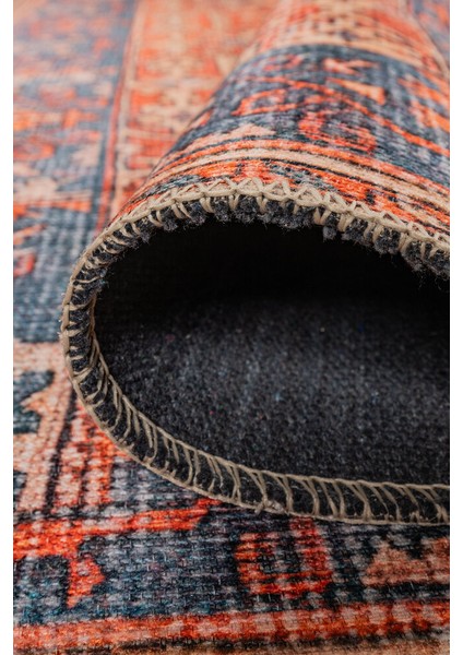 Boulders Modern Kırmızı Polyester Dikdörtgen Modern Desenli Pamuk Makinada Yıkanabilir Hav Toz Vermez Leke Tutmayan Kaymaz Taban Dijital Makine Baskı Salon Yolluk Mutfak Halı indirimleri