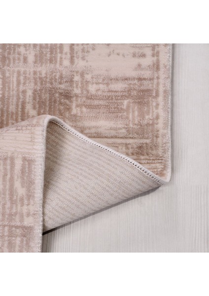 Modern Bej Akrilik Kare Modern Desenli Akrilik Hav Vermeyen Leke Tutmayan Kolay Temizlenen Yumuşak Makine Salon Yolluk Mutfak Halı fiyatları