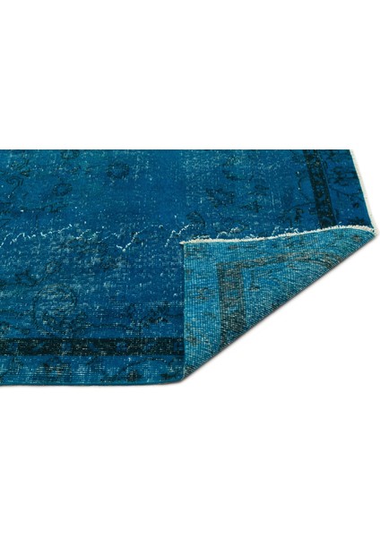 Atina Mavi Eskitme Yün Modern Desenli Yün Hav Toz Vermez Leke Tutmayan Salon Yolluk Mutfak El Dokuma Halı indirimleri