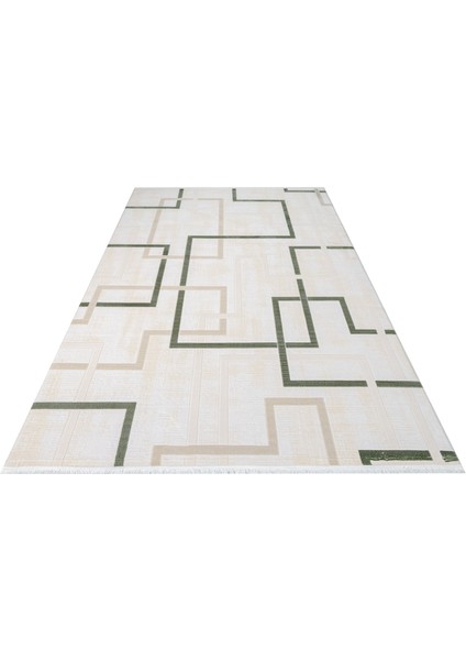 Noa Geometrik Krem Akrilik Dikdörtgen Modern Desenli Akrilik Hav Vermeyen Leke Tutmayan Kolay Temizlenen Yumuşak Makine Salon Yolluk Mutfak Halı fiyatları
