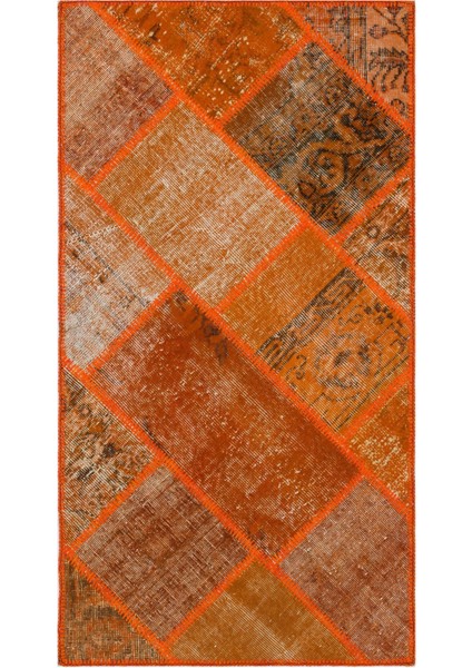 Atina Kahverengi Eskitme Yün Modern Desenli Yün Hav Toz Vermez Leke Tutmayan Salon Yolluk Mutfak El Dokuma Halı