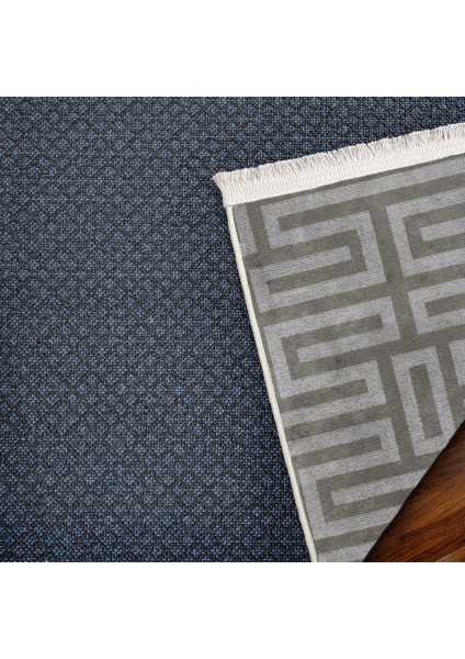 Gri Geometrik Etnik Modern Desenli Pamuk Makinada Yıkanabilir Hav Toz Vermez Leke Tutmayan Kaymaz Taban Dijital Makine Baskı Salon Yolluk Mutfak Halı indirimleri