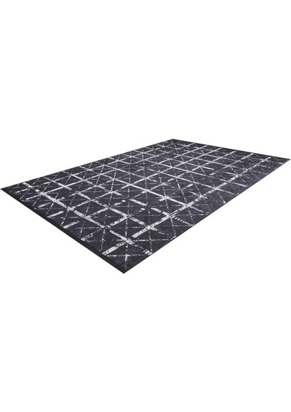 Meshed Siyah Çizgili Etnik Modern Desenli Makinada Yıkanabilir Hav Toz Vermez Leke Tutmayan Kaymaz Taban Dijital Makine Baskı Salon Yolluk Mutfak Halı fiyatları