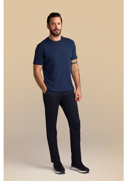 Bisiklet Yaka Regular Fit Süprem Pamuk Tişört