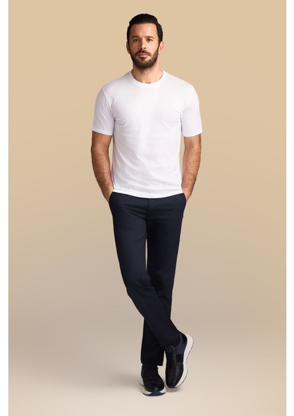 Bisiklet Yaka Regular Fit Süprem Pamuk Tişört