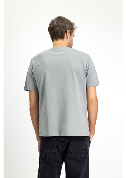 Bisiklet Yaka Regular Fit Süprem Pamuk Tişört fırsatları