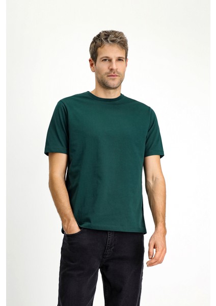 Bisiklet Yaka Regular Fit Süprem Pamuk Tişört modelleri