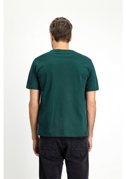 Bisiklet Yaka Regular Fit Süprem Pamuk Tişört fırsatları