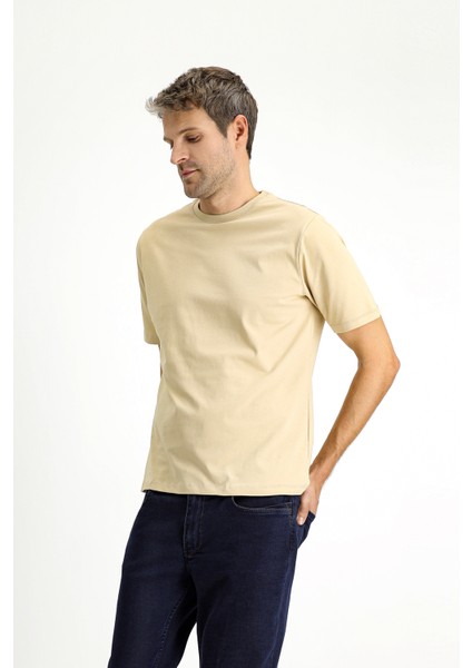 Bisiklet Yaka Regular Fit Süprem Pamuk Tişört