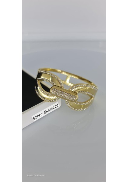 İhtişamlı Gold Çelik Kelepçe SNSc079-1