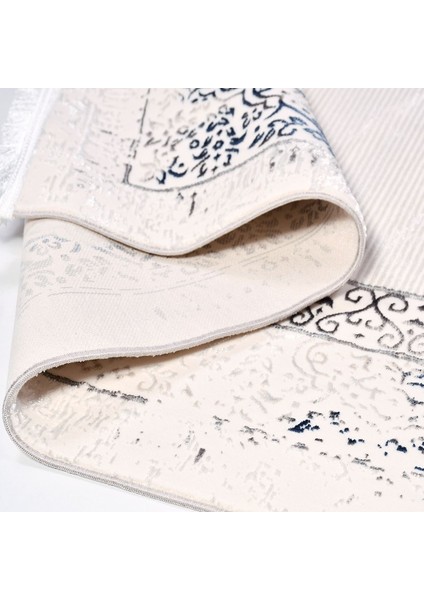 Oaklee Bej Çerçeveli Etnik Modern Desenli Hav Vermeyen Leke Tutmayan Kolay Temizlenen Yumuşak Makine Salon Yolluk Mutfak Halı fiyatları