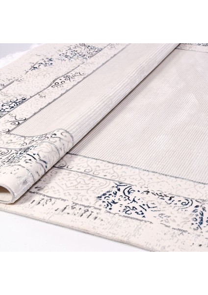 Oaklee Bej Çerçeveli Etnik Modern Desenli Hav Vermeyen Leke Tutmayan Kolay Temizlenen Yumuşak Makine Salon Yolluk Mutfak Halı modelleri