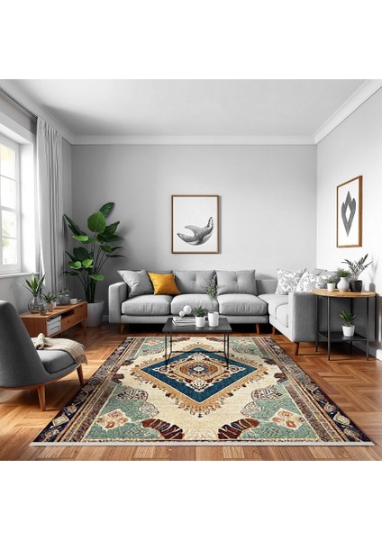 Göbekli Bej Pamuk Dikdörtgen Modern Desenli Pamuk Makinada Yıkanabilir Hav Toz Vermez Leke Tutmayan Kaymaz Taban Dijital Makine Baskı Salon Yolluk Mutfak Halı fiyatları