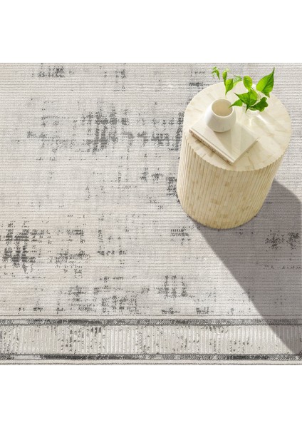 Gri Geometrik Etnik Modern Desenli Pamuk Makinada Yıkanabilir Hav Toz Vermez Leke Tutmayan Kaymaz Taban Dijital Makine Baskı Salon Yolluk Mutfak Halı fiyatları