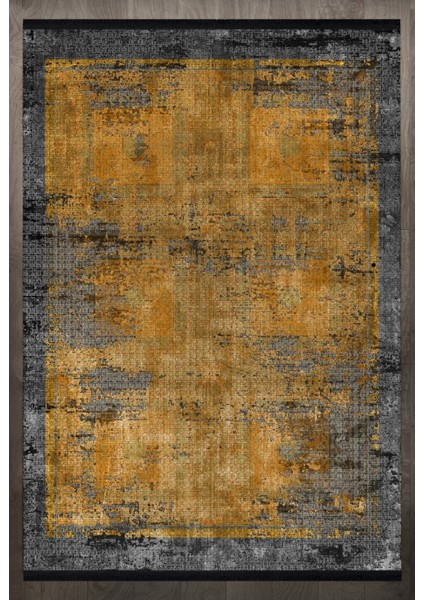 Modern Turuncu Pamuk Dikdörtgen Modern Desenli Pamuk Makinada Yıkanabilir Hav Toz Vermez Leke Tutmayan Kaymaz Taban Dijital Makine Baskı Salon Yolluk Mutfak Halı