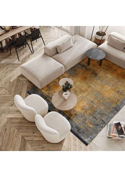 Modern Turuncu Pamuk Dikdörtgen Modern Desenli Pamuk Makinada Yıkanabilir Hav Toz Vermez Leke Tutmayan Kaymaz Taban Dijital Makine Baskı Salon Yolluk Mutfak Halı fiyatları