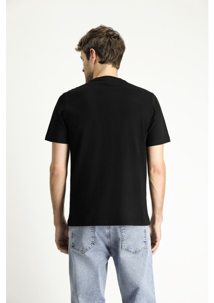 Bisiklet Yaka Regular Fit Baskılı Süprem Pamuk Tişört indirimleri