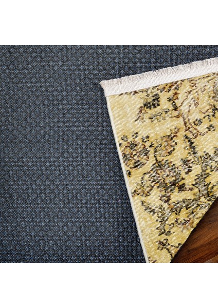 Kahverengi Klasik Etnik Modern Desenli Pamuk Makinada Yıkanabilir Hav Toz Vermez Leke Tutmayan Kaymaz Taban Dijital Makine Baskı Salon Yolluk Mutfak Halı indirimleri