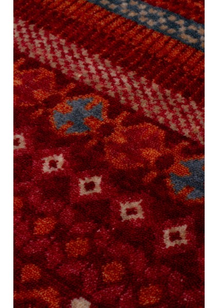 Geometrik Kırmızı Tensel Dikdörtgen Modern Desenli Akrilik Hav Vermeyen Leke Tutmayan Kolay Temizlenen Yumuşak Makine Salon Yolluk Mutfak Halı indirimleri