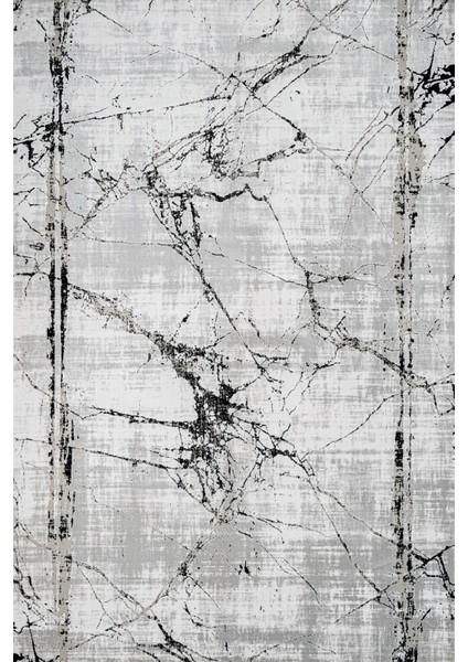 Mermer Gri Pamuk Dikdörtgen Modern Desenli Pamuk Makinada Yıkanabilir Hav Toz Vermez Leke Tutmayan Kaymaz Taban Dijital Makine Baskı Salon Yolluk Mutfak Halı