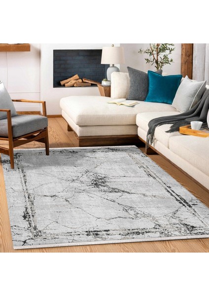 Mermer Gri Pamuk Dikdörtgen Modern Desenli Pamuk Makinada Yıkanabilir Hav Toz Vermez Leke Tutmayan Kaymaz Taban Dijital Makine Baskı Salon Yolluk Mutfak Halı modelleri