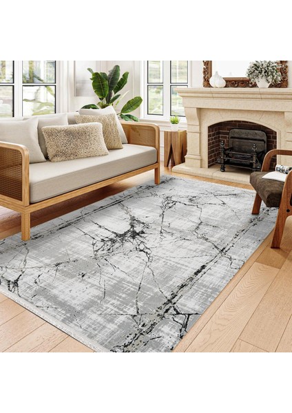 Mermer Gri Pamuk Dikdörtgen Modern Desenli Pamuk Makinada Yıkanabilir Hav Toz Vermez Leke Tutmayan Kaymaz Taban Dijital Makine Baskı Salon Yolluk Mutfak Halı fırsatları