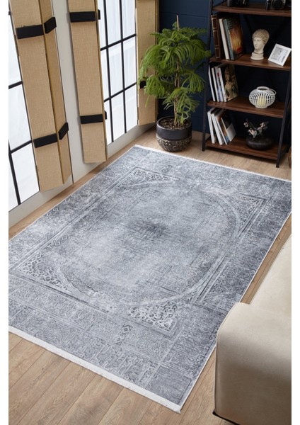 Mervdest Mavi Göbekli Etnik Modern Desenli Makinada Yıkanabilir Hav Toz Vermez Leke Tutmayan Kaymaz Taban Dijital Makine Baskı Salon Yolluk Mutfak Halı modelleri