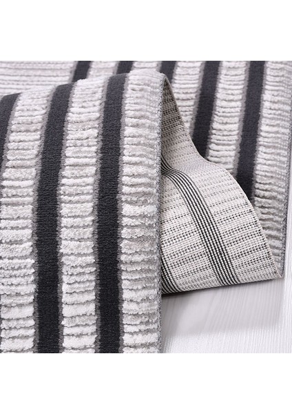 Brynn Gri Çerçeveli Etnik Modern Desenli Poliproplen Hav Vermeyen Leke Tutmayan Kolay Temizlenen Yumuşak Makine Salon Yolluk Mutfak Halı fiyatları