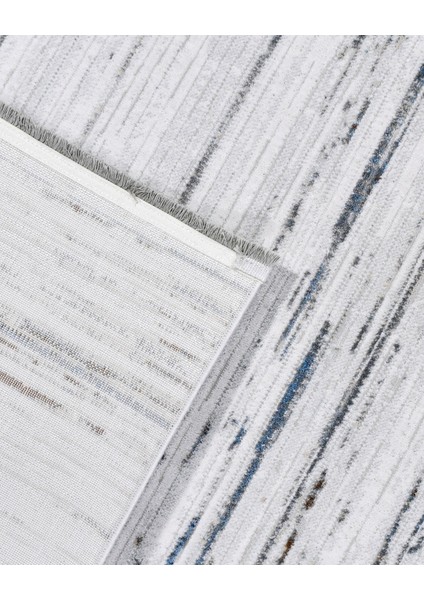 Abyss Lacivert Geçişli Etnik Modern Desenli Akrilik Hav Vermeyen Leke Tutmayan Kolay Temizlenen Yumuşak Makine Salon Yolluk Mutfak Halı fırsatları