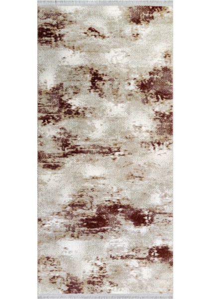 Warragul Modern Krem Akrilik Kare Modern Desenli Akrilik Hav Vermeyen Leke Tutmayan Kolay Temizlenen Yumuşak Makine Salon Yolluk Mutfak Halı