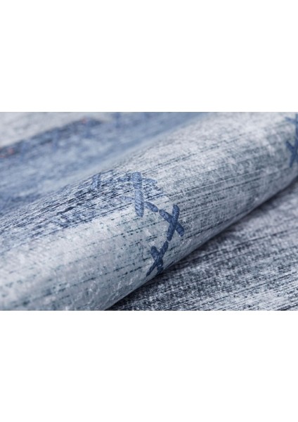 Cengdu Mavi Patchwork Etnik Modern Desenli Makinada Yıkanabilir Hav Toz Vermez Leke Tutmayan Kaymaz Taban Dijital Makine Baskı Salon Yolluk Mutfak Halı fırsatları