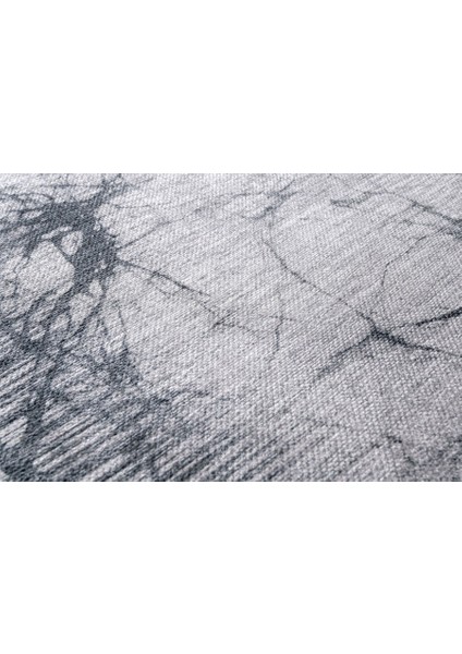 Bloke Geometrik Gri Polyester Dikdörtgen Modern Desenli Pamuk Makinada Yıkanabilir Hav Toz Vermez Leke Tutmayan Kaymaz Taban Dijital Makine Baskı Salon Yolluk Mutfak Halı indirimleri