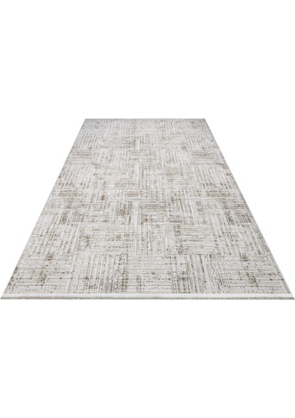 Abolish Gri Geometrik Etnik Modern Desenli Akrilik Hav Vermeyen Leke Tutmayan Kolay Temizlenen Yumuşak Makine Salon Yolluk Mutfak Halı fiyatları