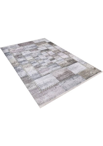 Quebec Yeşil Patchwork Etnik Modern Desenli Makinada Yıkanabilir Hav Toz Vermez Leke Tutmayan Kaymaz Taban Dijital Makine Baskı Salon Yolluk Mutfak Halı fiyatları