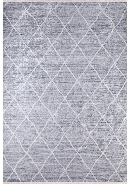 Foshan Gri Geometrik Etnik Modern Desenli Makinada Yıkanabilir Hav Toz Vermez Leke Tutmayan Kaymaz Taban Dijital Makine Baskı Salon Yolluk Mutfak Halı