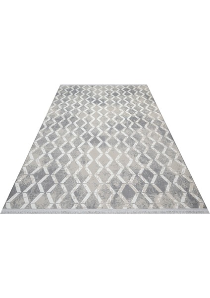 Blair Gri Geometrik Etnik Modern Desenli Poliproplen Hav Vermeyen Leke Tutmayan Kolay Temizlenen Yumuşak Makine Salon Yolluk Mutfak Halı modelleri