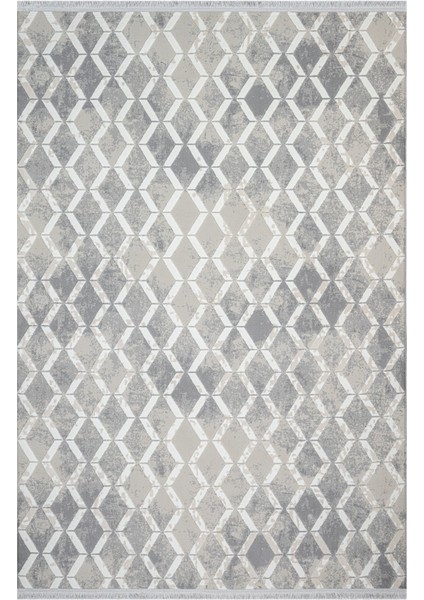 Blair Gri Geometrik Etnik Modern Desenli Poliproplen Hav Vermeyen Leke Tutmayan Kolay Temizlenen Yumuşak Makine Salon Yolluk Mutfak Halı fırsatları