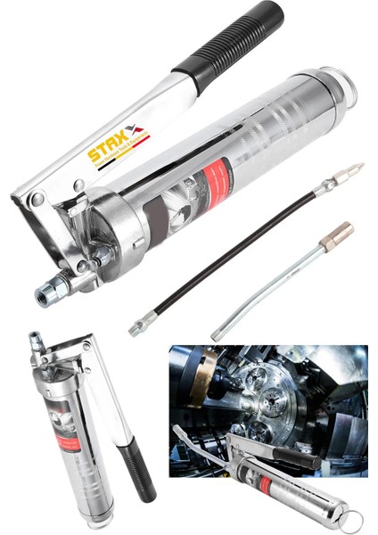 Sanayi Tipi 500 cc Büyük Boy Gres Pompası – Yüksek Basınçlı Profesyonel Kullanım