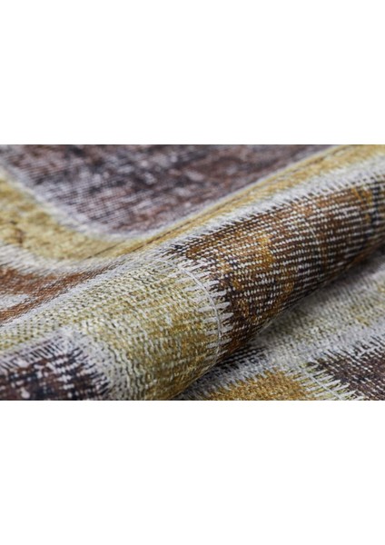 Guangzhou Yeşil Patchwork Etnik Modern Desenli Makinada Yıkanabilir Hav Toz Vermez Leke Tutmayan Kaymaz Taban Dijital Makine Baskı Salon Yolluk Mutfak Halı fırsatları