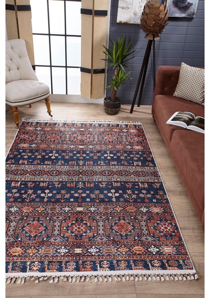 Milicz Kahverengi Modern Etnik Desenli Makinada Yıkanabilir Hav Toz Vermez Leke Tutmayan Kaymaz Taban Dijital Makine Baskı Salon Yolluk Mutfak Halı modelleri