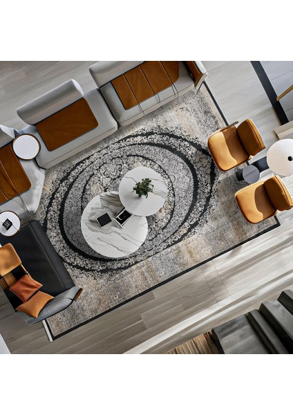 Lacivert Klasik Etnik Modern Desenli Pamuk Makinada Yıkanabilir Hav Toz Vermez Leke Tutmayan Kaymaz Taban Dijital Makine Baskı Salon Yolluk Mutfak Halı modelleri