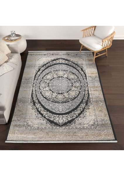 Lacivert Klasik Etnik Modern Desenli Pamuk Makinada Yıkanabilir Hav Toz Vermez Leke Tutmayan Kaymaz Taban Dijital Makine Baskı Salon Yolluk Mutfak Halı fırsatları