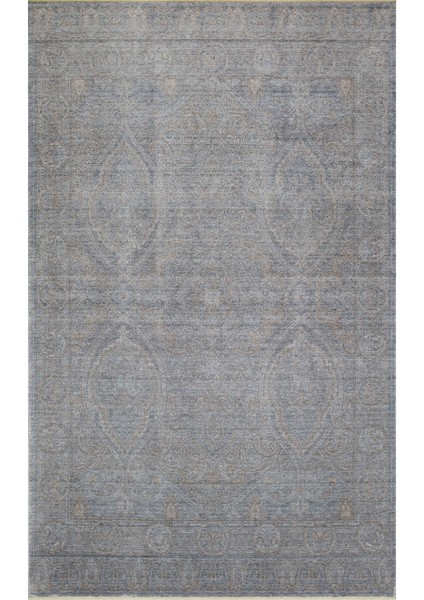 Waterbury Eskitme Gri Modern Desenli Akrilik Hav Vermeyen Leke Tutmayan Kolay Temizlenen Yumuşak El Dokuma Salon Yolluk Halı