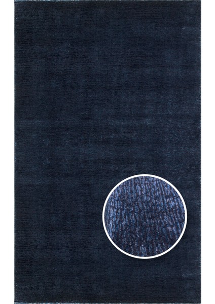 San Severo Modern Lacivert Yün Dikdörtgen El Dokuma